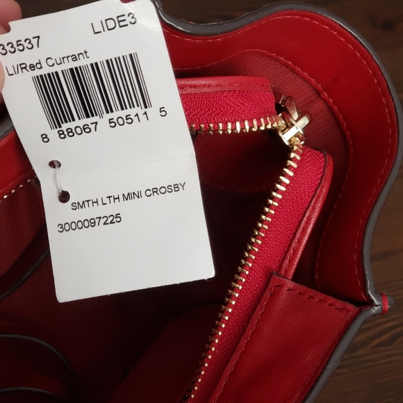 Brand New Coach SMTH Mini Crossbody Red Current - Picture 3 of 11